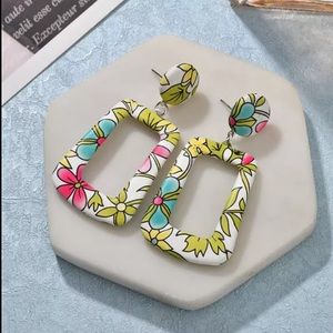 NEW Retro Vintage Geometric Statement Earrings